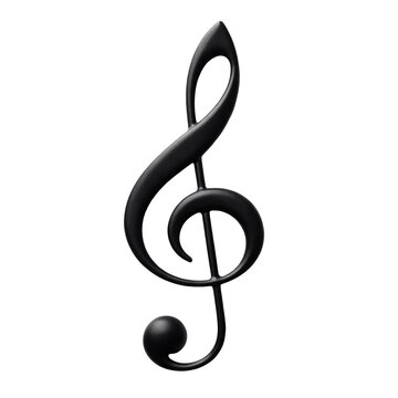 A musical symbol with a ball in the center, used to indicate pitch in music notation