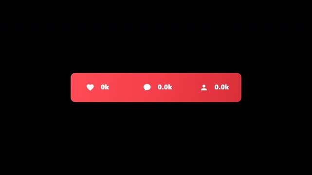 Animated unread notification badge counters with rolling numbers