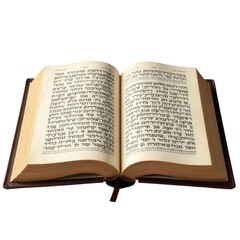 Fototapeta premium A open book sitting on a white background, perfect for educational or literary-themed projects