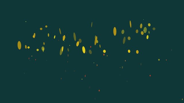 Golden glowing molten particles cascading over dark background with video captures dynamic golden molten droplets flowing scattering across deep teal backdrop vibrant illumination (129)