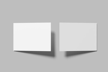 Fototapeta premium Postcard Mockup Blank 3D Render