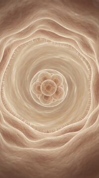 Cellular life inception: human embryo divide, vital cell growth, future form begin, uterine wall, maternal womb, gestation start, inner organ develop, microscopic view, reproductive process.