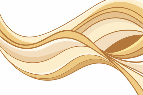 Modern metallic wave border featuring elegant flowing lines and wide copy space. Versatile vector design for packaging, business presentations, invitations, posters, and digital content.