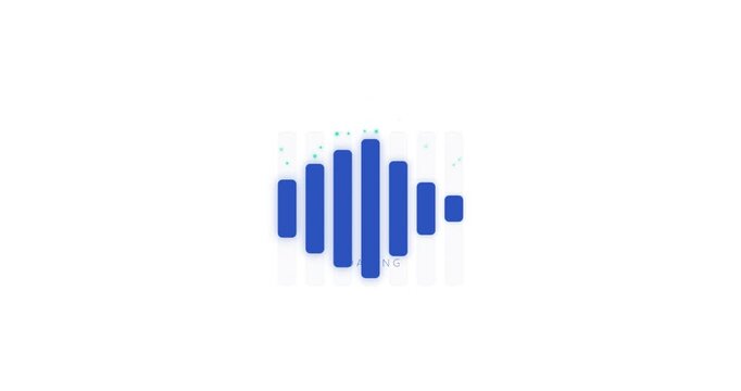 Interface Design Loading Bar Animation On White Background