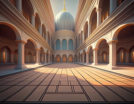 architectural rendering tight perspective