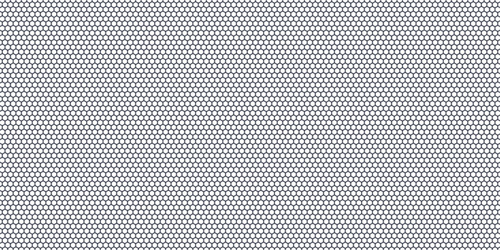 Abstract hexagon grid pattern with small uniform cells creating a clean and minimal geometric background.