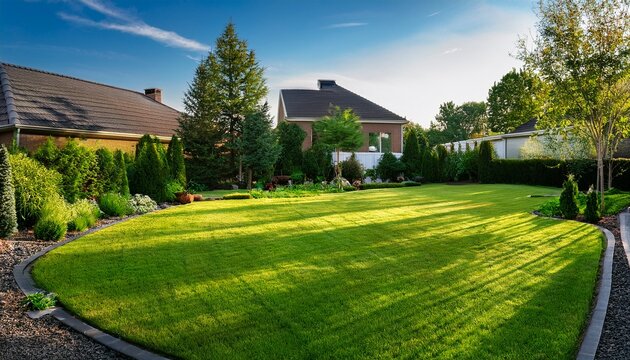 this is some beautiful reshaping of a residential garden or lawn