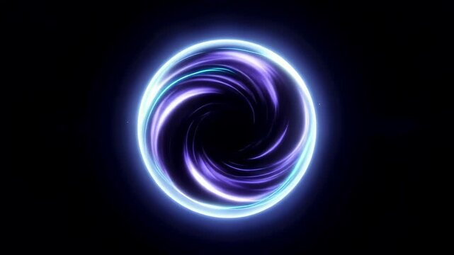 Circular Portal Opening with Expanding Energy Ring
