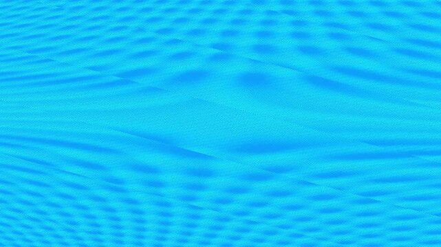 Abstract blue and cyan pattern with repeating shapes, abstract gradient 4k seamless loop wave warp sawtooth motion background, perfect for video projects, background design or wallpaper.