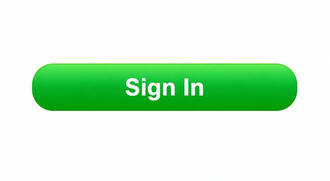 Green rounded sign in button with sign in text