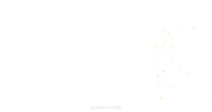 Disappointed Emoji Face Dissolving Into Particles On White Background