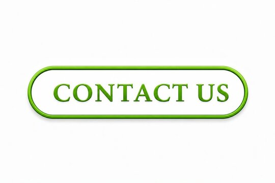 Modern green and yellow contact us button with rounded corners
