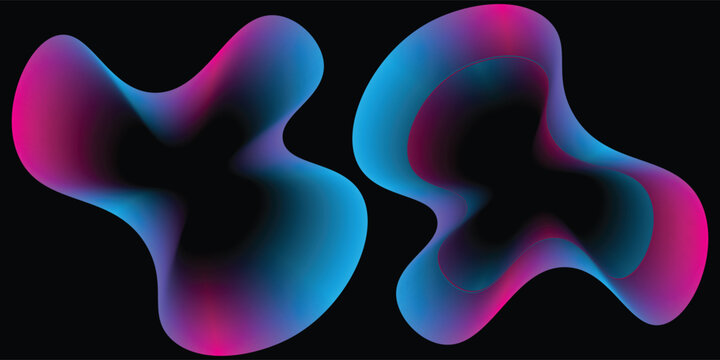 Beautifully shining colour wheel on black background.