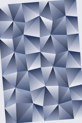 Fototapeta premium Abstract blue geometric polygonal background with 3D low poly triangular gradient pattern