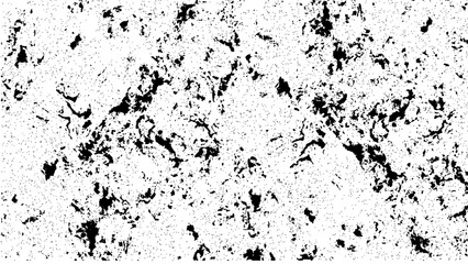Fototapeta premium Grunge Ink Splatter Texture with Black Paint Stains, Distressed Brush Marks, Abstract Dirty Overlay, Vintage Rough Grunge Vector Background