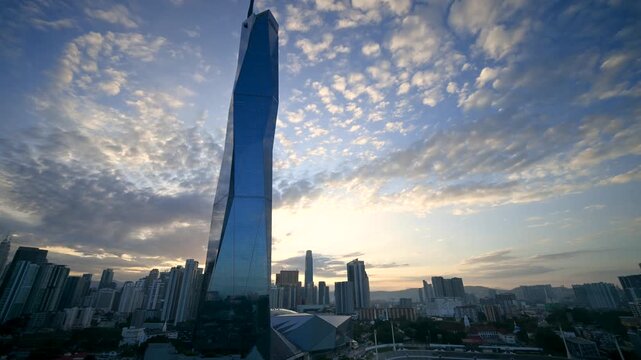 Kuala Lumpur, 4 august 2026, Merdeka 118 timelapse, the tallest building in Malaysia