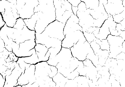 Grunge crack textured pattern, broken concrete wall background