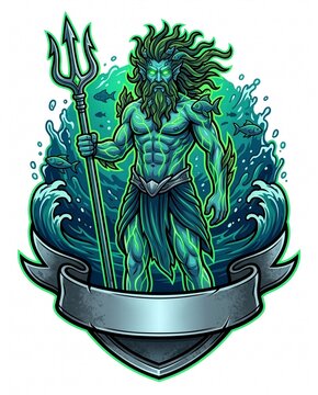 Glaucus Ocean God Sea Messenger Trident Warden