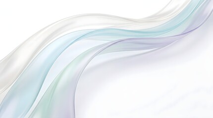 Naklejka premium Elegant glowing wave lines in pastel blue and purple on a clean white background with background abstract futuristic technology wallpaper particle