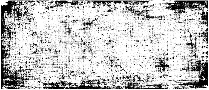 Rough grunge stamp texture with screen print distress, grainy noise, scratches, speckled ink, cracked edges and linen canvas overlay for posters, apparel and vintage graphic design