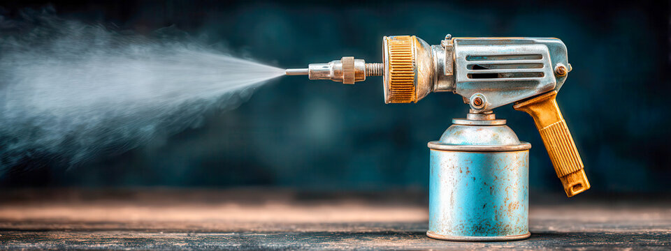 Gas torch used for various tasks in a workshop setting