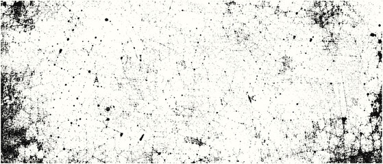 Fototapeta premium Abstract grunge texture vector background with distressed dust, grain overlay, rough dirty surface, splattered paint, worn edges, aged paper pattern and urban decorative design