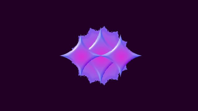 Purple Glowing Shape Motion Graphic