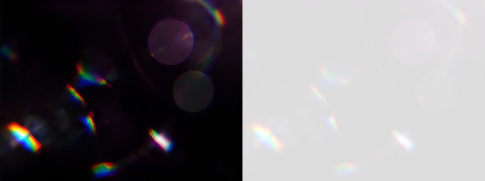 Luxury rainbow crystal effect featuring radiant spectrum beams, transparent overlays, dazzling prism glow and diamond sparkle accents