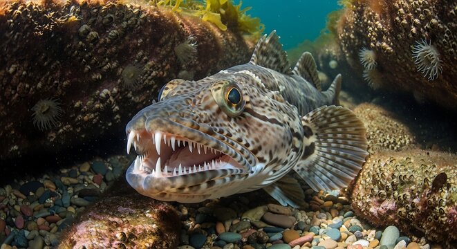 Wolf eel in its natural habitat