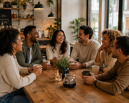 Group of Friends Spending Quality Time Together