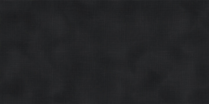Charcoal black linen paper seamless pattern with abstract watercolor texture. Dark gray Japanese washi or Korean rice craft material bg. Vector slate luxury fon for art banner.
