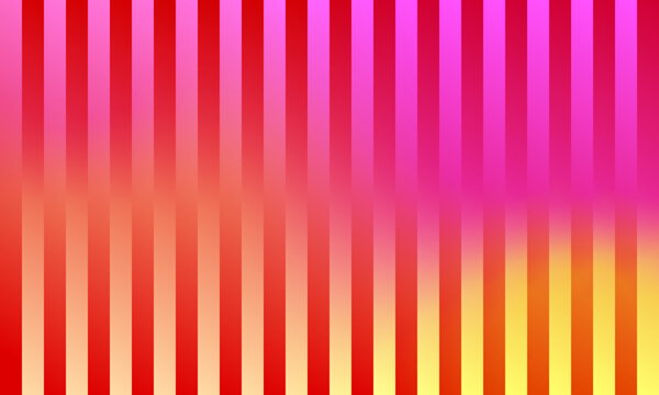 Red Pink and Yellow Vertical Gradient Stripes Background with Warm Colorful Sunset Line Pattern