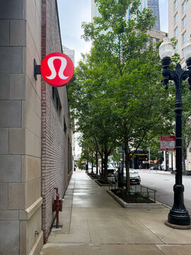 Lululemon store sign in Chicago, Illinois on August 17, 2026