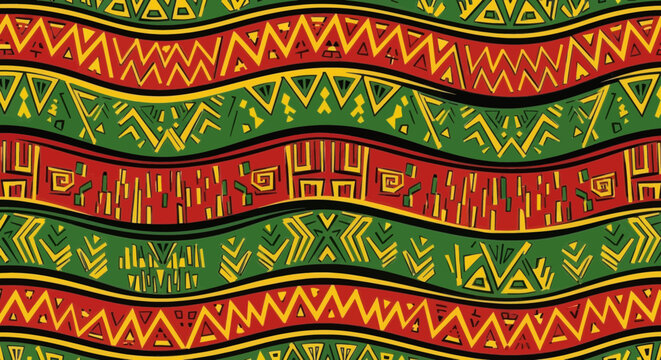 Abstract ethnic tribal pattern background
