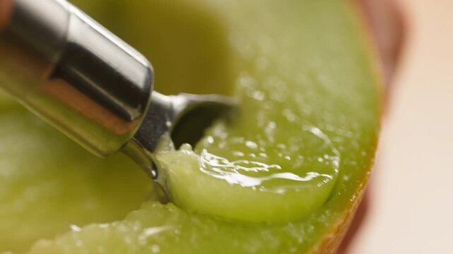 Melon close up, man cutting Watercolor of a whole melon and slice, summer juicy fruit