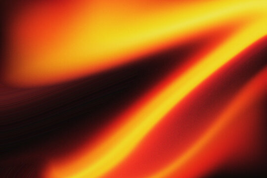 Abstract golden yellow and red light waves background with soft glowing gradient texture
