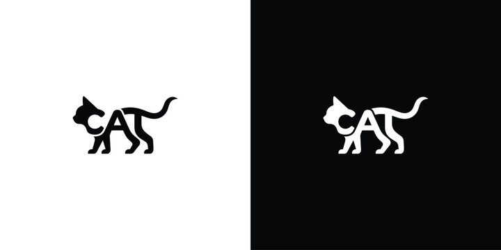 CAT Logo with Integrated Animal Typography