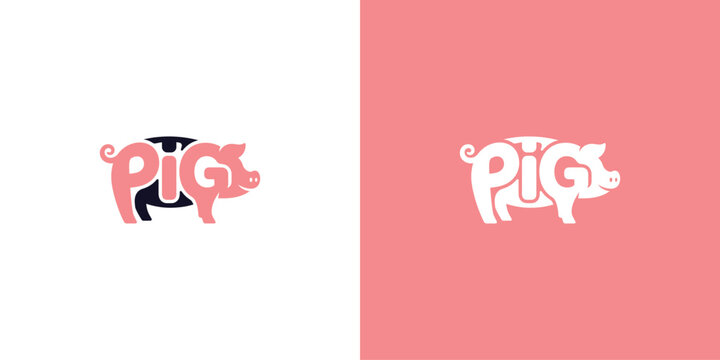PIG Logo with Integrated Animal Typography