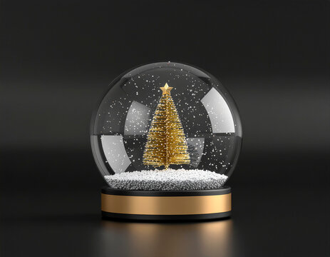 Globo de neve magico de Natal 3d