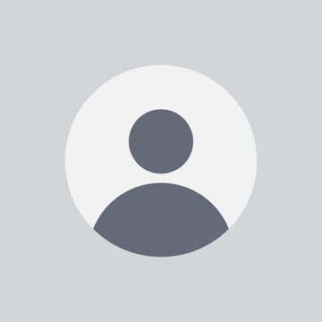 User profile icon with silhouette and circular design