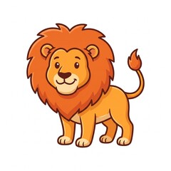 Obraz premium lion cartoon character