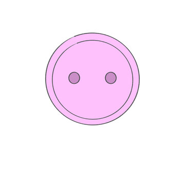 Pink button motif