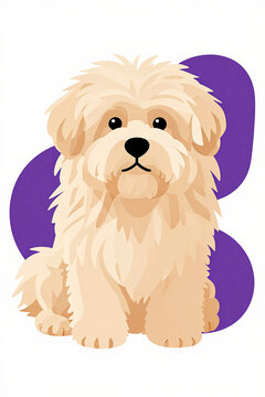 Eccentric Puli Dog with Unique Corded Coat Showcasing Intricate Texture and Playful Expression, Evoking Whimsy and Charm