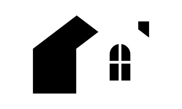 abstract home building logo