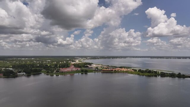  Aerial Drone Video of Lake Jackson, Sebring Florida, Dramatic Cloudy Sky&rdquo;