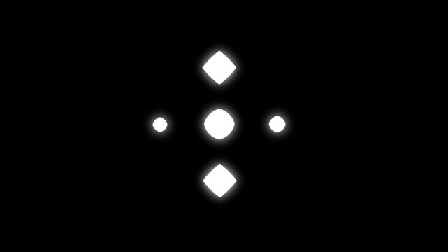 Twinkle stars sparkling on, magical night sky festive sparkle glow effect, glowing light on transparent alpha channel video and chroma black screen background. 4k