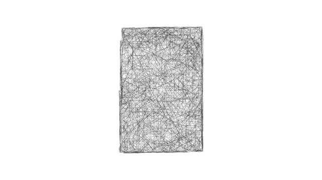 Sketch Yuma outline map animation - smooth progressive reveal