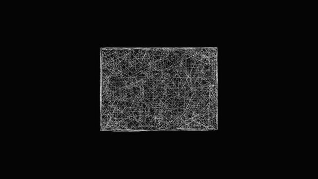 Sketch Hardee outline map animation - smooth progressive reveal