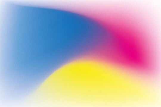 Blue pink yellow blurred gradient background with flowing color blend