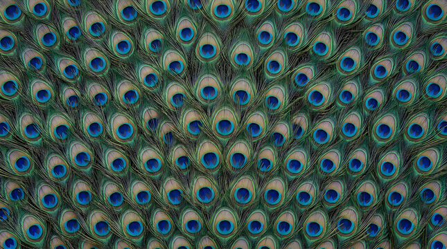 Beautiful peacock feather pattern background